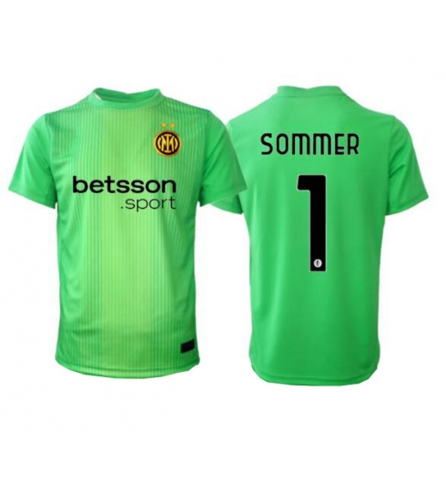 Inter Milan Yann Sommer #1 Keeper Tredjedrakt 2025-26 Kortermet Inter Milan Yann Sommer #1 Keeper Tredjedrakt 2025-26 Kortermet