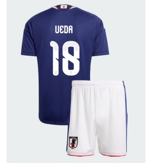 Japan Ayase Ueda #18 Hjemmedraktsett Barn VM 2026 Kortermet (+ Korte bukser)