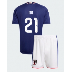 Japan Hiroki Ito #21 Hjemmedraktsett Barn VM 2026 Kortermet (+ Korte bukser)