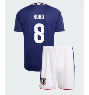 Japan Takefusa Kubo #8 Hjemmedraktsett Barn VM 2026 Kortermet (+ Korte bukser)