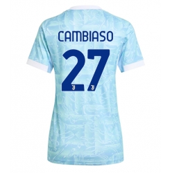 Juventus Andrea Cambiaso #27 Bortedrakt Dame 2025-26 Kortermet