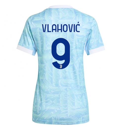 Juventus Dusan Vlahovic #9 Bortedrakt Dame 2025-26 Kortermet Juventus Dusan Vlahovic #9 Bortedrakt Dame 2025-26 Kortermet