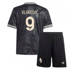 Juventus Dusan Vlahovic #9 Tredjedraktsett Barn 2025-26 Kortermet (+ Korte bukser)