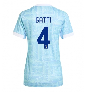 Juventus Federico Gatti #4 Bortedrakt Dame 2025-26 Kortermet