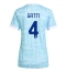 Juventus Federico Gatti #4 Bortedrakt Dame 2025-26 Kortermet Juventus Federico Gatti #4 Bortedrakt Dame 2025-26 Kortermet
