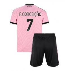 Juventus Francisco Conceicao #7 Bortedraktsett Barn 2026-27 Kortermet (+ Korte bukser)