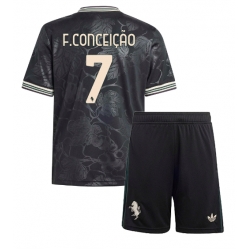 Juventus Francisco Conceicao #7 Tredjedraktsett Barn 2025-26 Kortermet (+ Korte bukser)
