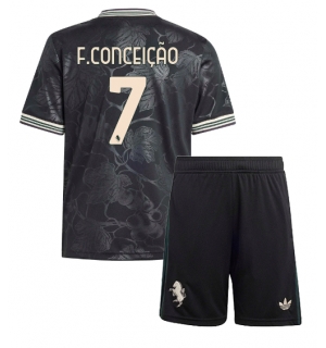 Juventus Francisco Conceicao #7 Tredjedraktsett Barn 2025-26 Kortermet (+ Korte bukser)