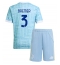 Juventus Gleison Bremer #3 Bortedraktsett Barn 2025-26 Kortermet (+ Korte bukser)