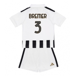 Juventus Gleison Bremer #3 Hjemmedraktsett Barn 2026-27 Kortermet (+ Korte bukser)