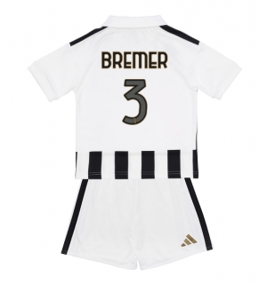 Juventus Gleison Bremer #3 Hjemmedraktsett Barn 2026-27 Kortermet (+ Korte bukser)