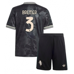 Juventus Gleison Bremer #3 Tredjedraktsett Barn 2025-26 Kortermet (+ Korte bukser)