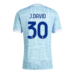 Juventus Jonathan David #30 Bortedrakt 2025-26 Kortermet