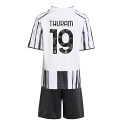 Juventus Khephren Thuram #19 Hjemmedraktsett Barn 2025-26 Kortermet (+ Korte bukser)