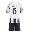 Juventus Lloyd Kelly #6 Hjemmedraktsett Barn 2025-26 Kortermet (+ Korte bukser)
