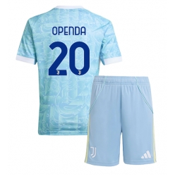 Juventus Lois Openda #20 Bortedraktsett Barn 2025-26 Kortermet (+ Korte bukser)
