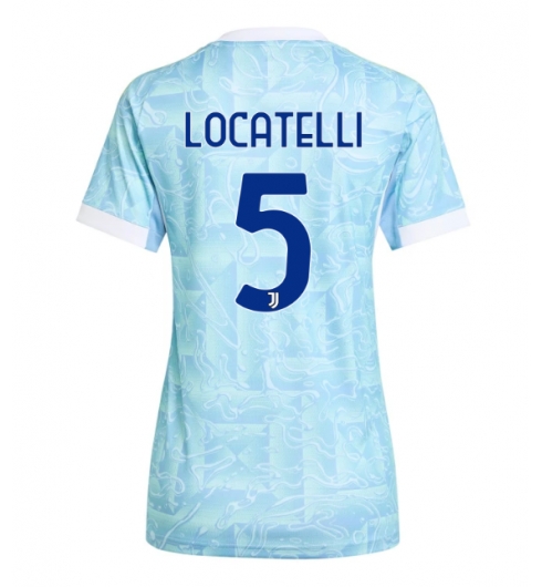Juventus Manuel Locatelli #5 Bortedrakt Dame 2025-26 Kortermet Juventus Manuel Locatelli #5 Bortedrakt Dame 2025-26 Kortermet