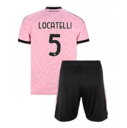 Juventus Manuel Locatelli #5 Bortedraktsett Barn 2026-27 Kortermet (+ Korte bukser)