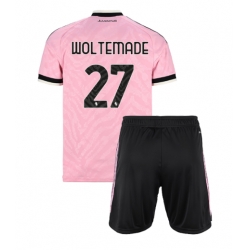 Juventus Nick Woltemade #27 Bortedraktsett Barn 2026-27 Kortermet (+ Korte bukser)