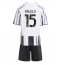 Juventus Pierre Kalulu #15 Hjemmedraktsett Barn 2025-26 Kortermet (+ Korte bukser)