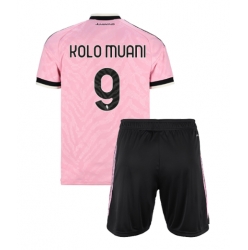 Juventus Randal Kolo Muani #9 Bortedraktsett Barn 2026-27 Kortermet (+ Korte bukser)