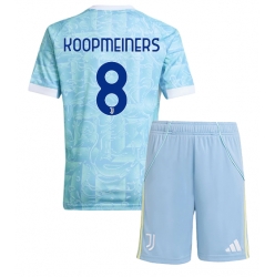 Juventus Teun Koopmeiners #8 Bortedraktsett Barn 2025-26 Kortermet (+ Korte bukser)