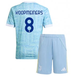 Juventus Teun Koopmeiners #8 Bortedraktsett Barn 2025-26 Kortermet (+ Korte bukser)