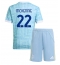 Juventus Weston McKennie #22 Bortedraktsett Barn 2025-26 Kortermet (+ Korte bukser)