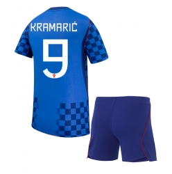 Kroatia Andrej Kramaric #9 Bortedraktsett Barn VM 2026 Kortermet (+ Korte bukser)
