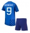 Kroatia Andrej Kramaric #9 Bortedraktsett Barn VM 2026 Kortermet (+ Korte bukser)