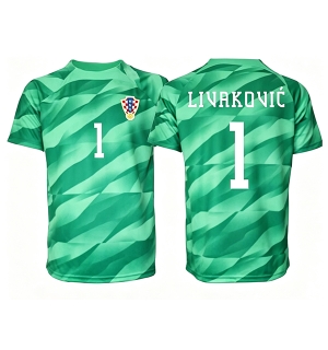 Kroatia Dominik Livakovic #1 Keeper Bortedrakt VM 2026 Kortermet