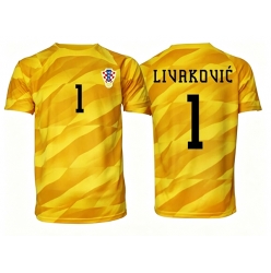 Kroatia Dominik Livakovic #1 Keeper Hjemmedrakt VM 2026 Kortermet