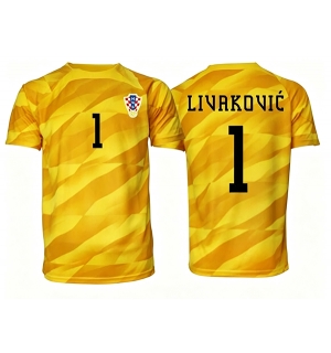 Kroatia Dominik Livakovic #1 Keeper Hjemmedrakt VM 2026 Kortermet