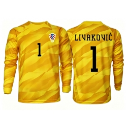 Kroatia Dominik Livakovic #1 Keeper Hjemmedrakt VM 2026 Langermet