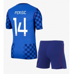Kroatia Ivan Perisic #14 Bortedraktsett Barn VM 2026 Kortermet (+ Korte bukser)