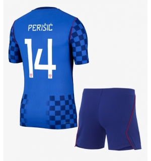 Kroatia Ivan Perisic #14 Bortedraktsett Barn VM 2026 Kortermet (+ Korte bukser)