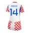 Kroatia Ivan Perisic #14 Hjemmedrakt Dame VM 2026 Kortermet Kroatia Ivan Perisic #14 Hjemmedrakt Dame VM 2026 Kortermet