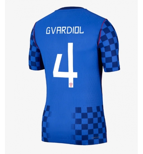 Kroatia Josko Gvardiol #4 Bortedrakt VM 2026 Kortermet Kroatia Josko Gvardiol #4 Bortedrakt VM 2026 Kortermet