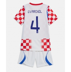 Kroatia Josko Gvardiol #4 Hjemmedraktsett Barn VM 2026 Kortermet (+ Korte bukser)