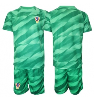 Kroatia Keeper Bortedraktsett Barn VM 2026 Kortermet (+ Korte bukser)