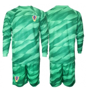 Kroatia Keeper Bortedraktsett Barn VM 2026 Langermet (+ Korte bukser)