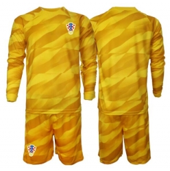 Kroatia Keeper Hjemmedraktsett Barn VM 2026 Langermet (+ Korte bukser)