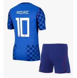 Kroatia Luka Modric #10 Bortedraktsett Barn VM 2026 Kortermet (+ Korte bukser)