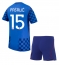 Kroatia Mario Pasalic #15 Bortedraktsett Barn VM 2026 Kortermet (+ Korte bukser)