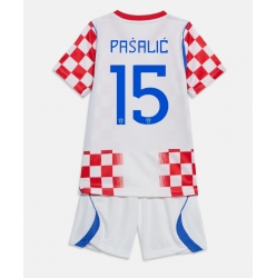 Kroatia Mario Pasalic #15 Hjemmedraktsett Barn VM 2026 Kortermet (+ Korte bukser)