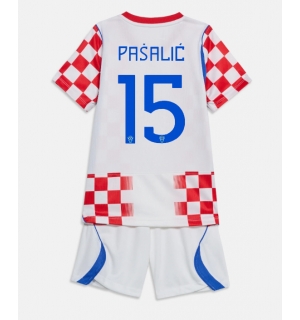 Kroatia Mario Pasalic #15 Hjemmedraktsett Barn VM 2026 Kortermet (+ Korte bukser)