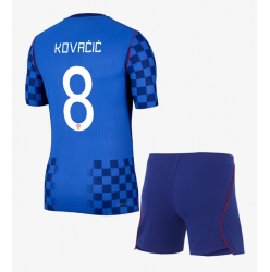 Kroatia Mateo Kovacic #8 Bortedraktsett Barn VM 2026 Kortermet (+ Korte bukser)