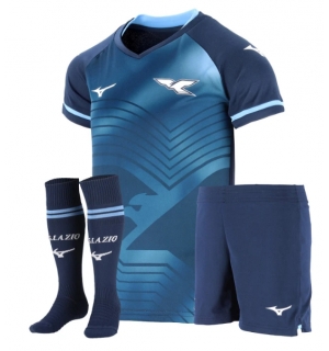 Lazio Tredjedraktsett Barn 2025-26 Kortermet (+ Korte bukser)