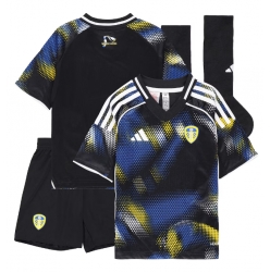 Leeds United Tredjedraktsett Barn 2025-26 Kortermet (+ Korte bukser)