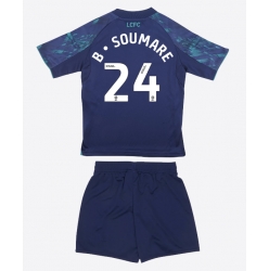 Leicester City Boubakary Soumare #24 Bortedraktsett Barn 2025-26 Kortermet (+ Korte bukser)